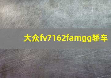 大众fv7162famgg轿车