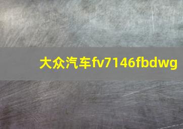 大众汽车fv7146fbdwg