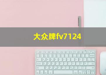 大众牌fv7124