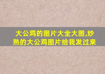 大公鸡的图片大全大图,炒熟的大公鸡图片给我发过来