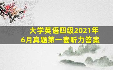 大学英语四级2021年6月真题第一套听力答案