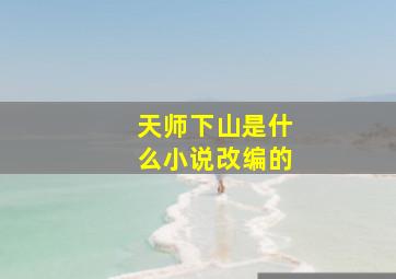 天师下山是什么小说改编的