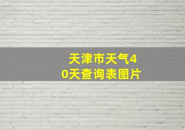 天津市天气40天查询表图片