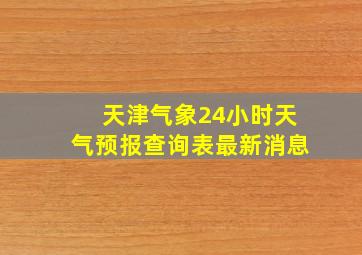 天津气象24小时天气预报查询表最新消息