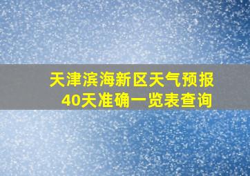 天津滨海新区天气预报40天准确一览表查询