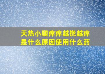 天热小腿痒痒越挠越痒是什么原因使用什么药