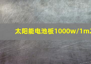 太阳能电池板1000w/1m2