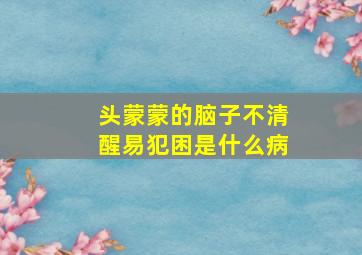 头蒙蒙的脑子不清醒易犯困是什么病