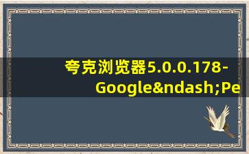 夸克浏览器5.0.0.178-Google–Pern