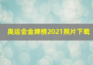 奥运会金牌榜2021照片下载