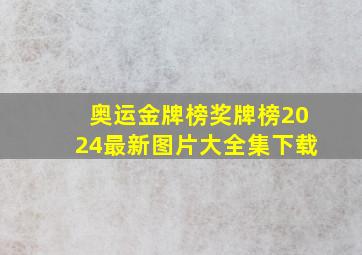 奥运金牌榜奖牌榜2024最新图片大全集下载