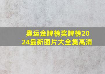 奥运金牌榜奖牌榜2024最新图片大全集高清