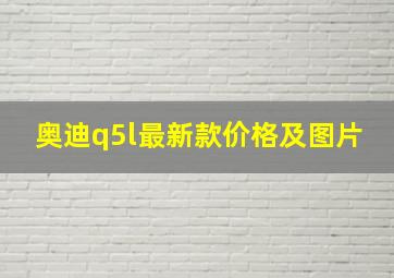 奥迪q5l最新款价格及图片