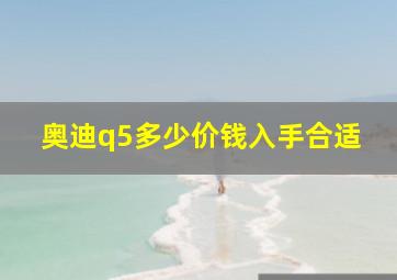 奥迪q5多少价钱入手合适