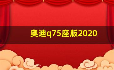 奥迪q75座版2020