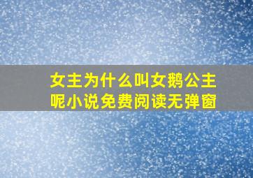 女主为什么叫女鹅公主呢小说免费阅读无弹窗