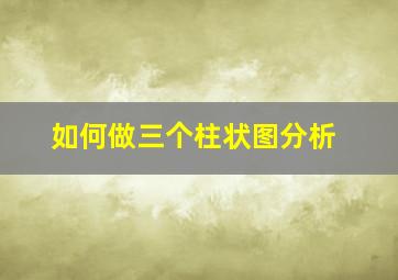 如何做三个柱状图分析