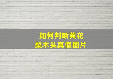 如何判断黄花梨木头真假图片