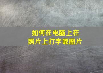 如何在电脑上在照片上打字呢图片