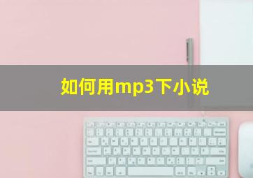 如何用mp3下小说