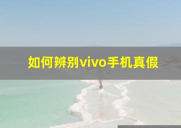 如何辨别vivo手机真假