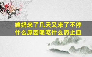 姨妈来了几天又来了不停什么原因呢吃什么药止血