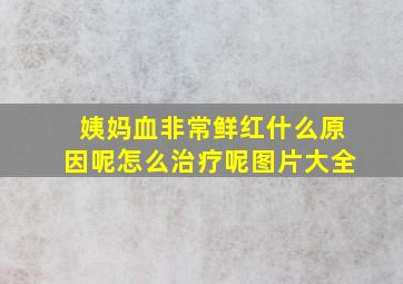 姨妈血非常鲜红什么原因呢怎么治疗呢图片大全