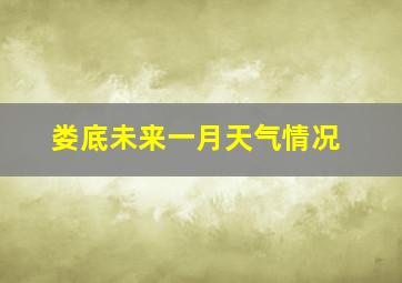 娄底未来一月天气情况