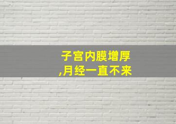 子宫内膜增厚,月经一直不来