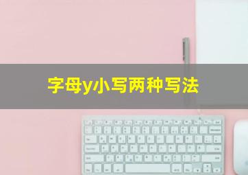 字母y小写两种写法