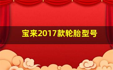 宝来2017款轮胎型号