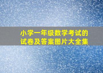 小学一年级数学考试的试卷及答案图片大全集