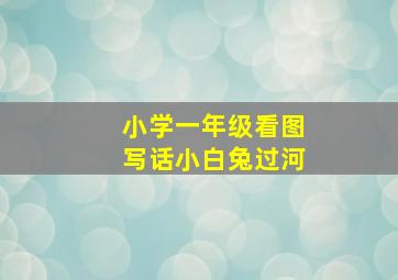 小学一年级看图写话小白兔过河