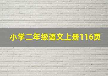 小学二年级语文上册116页