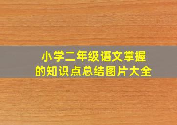 小学二年级语文掌握的知识点总结图片大全