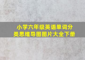 小学六年级英语单词分类思维导图图片大全下册