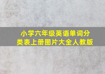 小学六年级英语单词分类表上册图片大全人教版