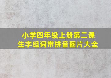 小学四年级上册第二课生字组词带拼音图片大全