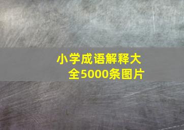 小学成语解释大全5000条图片