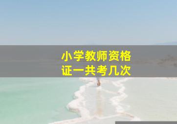 小学教师资格证一共考几次