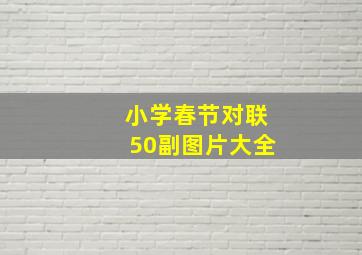 小学春节对联50副图片大全