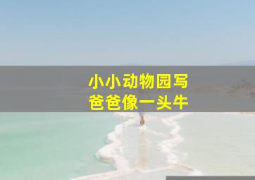 小小动物园写爸爸像一头牛