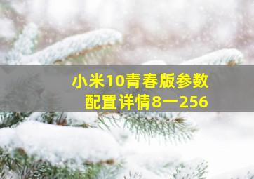 小米10青春版参数配置详情8一256