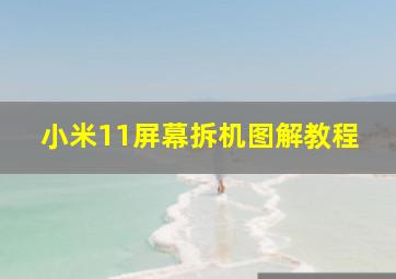 小米11屏幕拆机图解教程