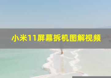 小米11屏幕拆机图解视频