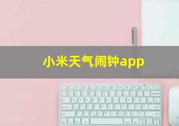 小米天气闹钟app