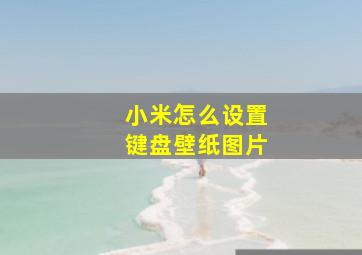 小米怎么设置键盘壁纸图片