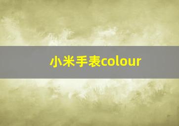 小米手表colour