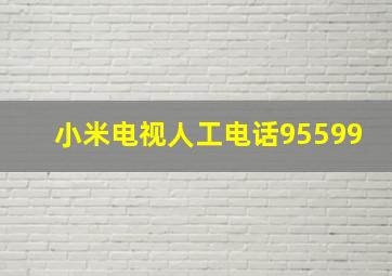 小米电视人工电话95599