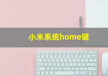 小米系统home键